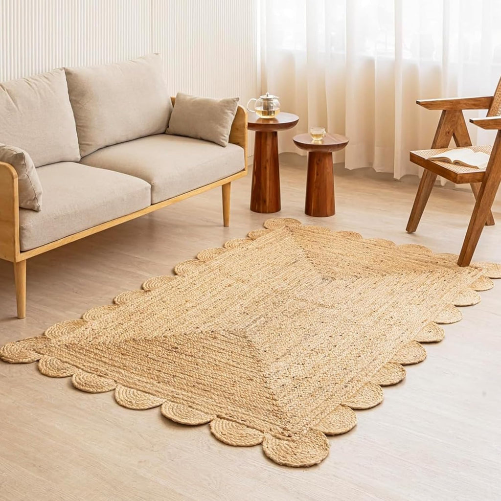 Decorative Border Jute Rug