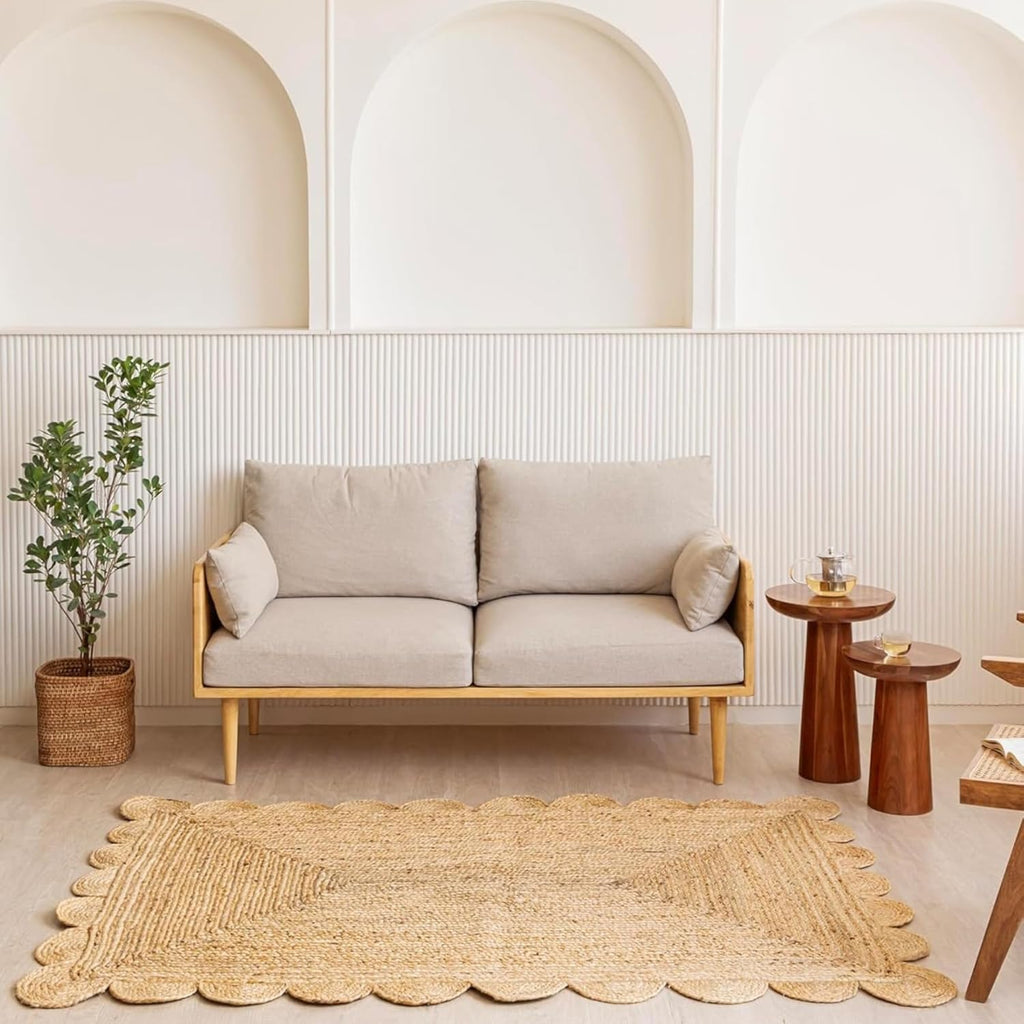 Decorative Border Jute Rug