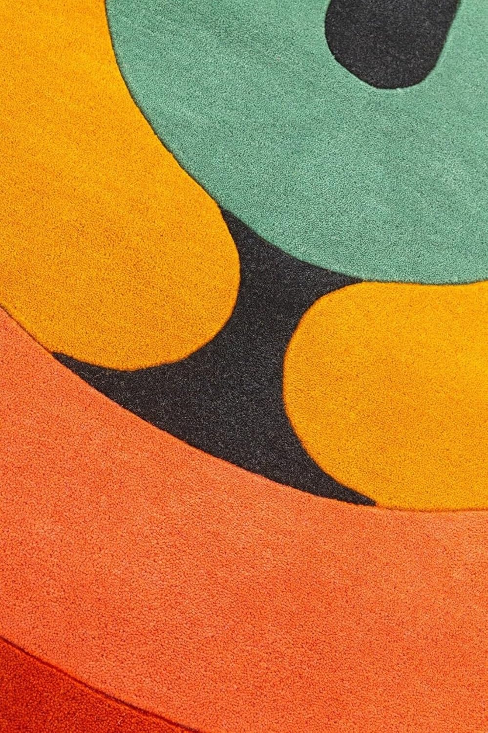 Irregular Floral Area Rug