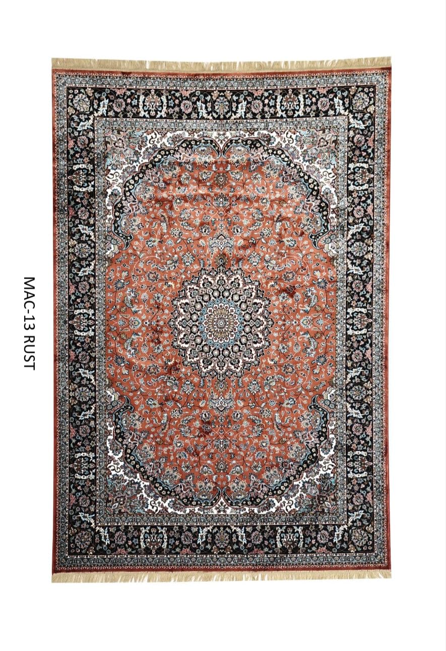 Traditional Vintage Silk Persian Rug
