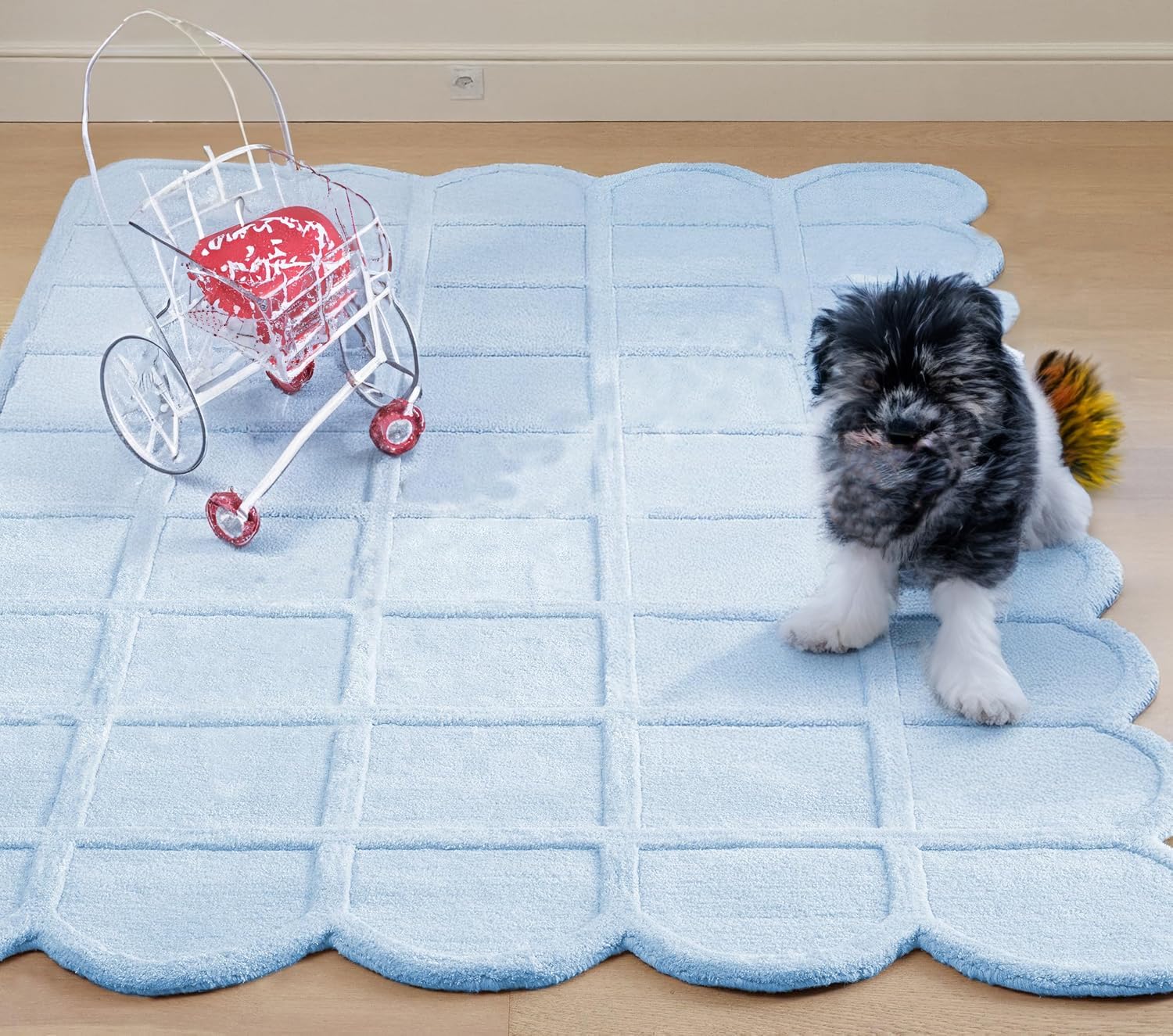 High-Low Hand Tufted Wool Carpets Export Quality for Living Room-Bedroom & Hall