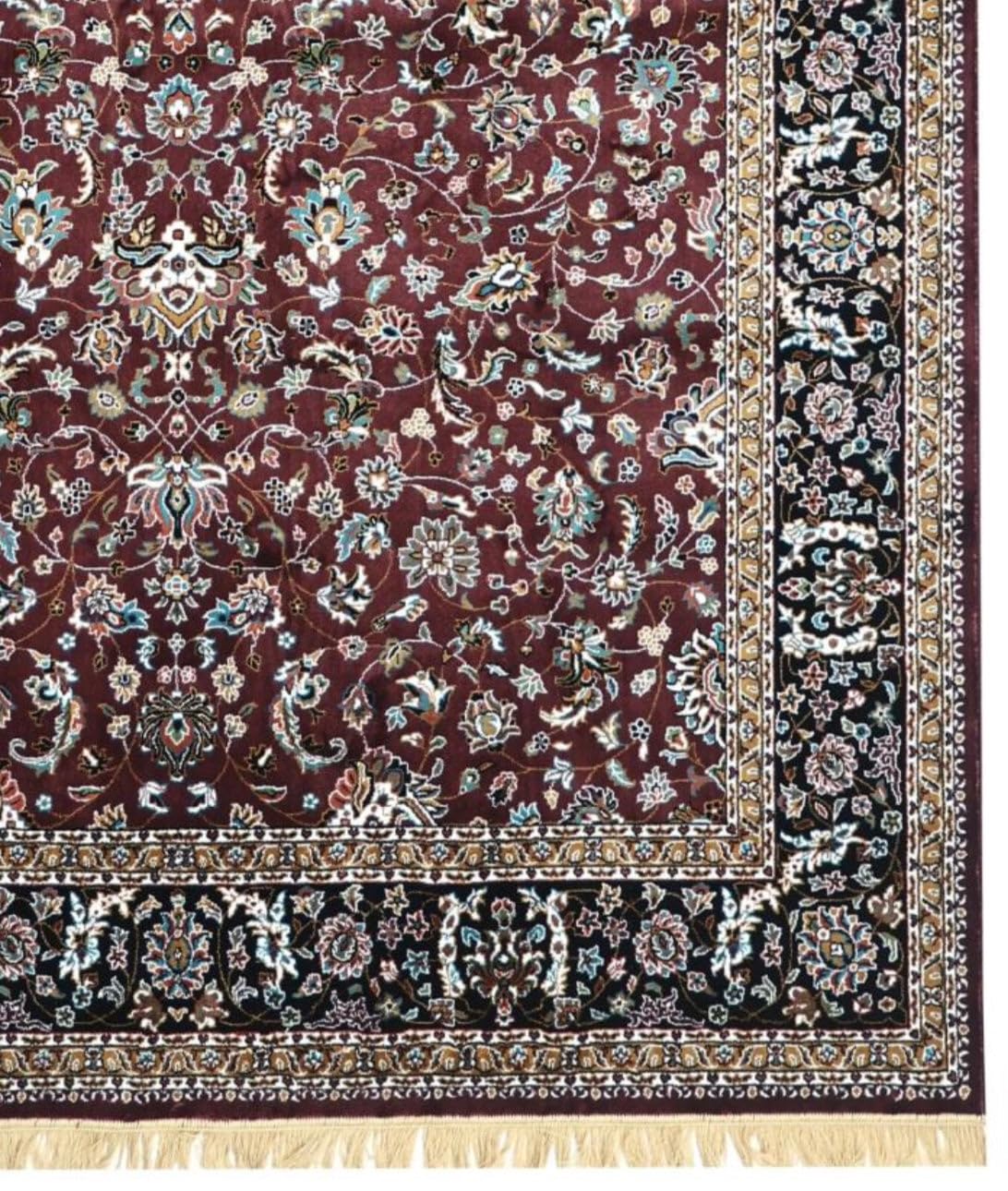 Classic Floral Oriental Border Rug