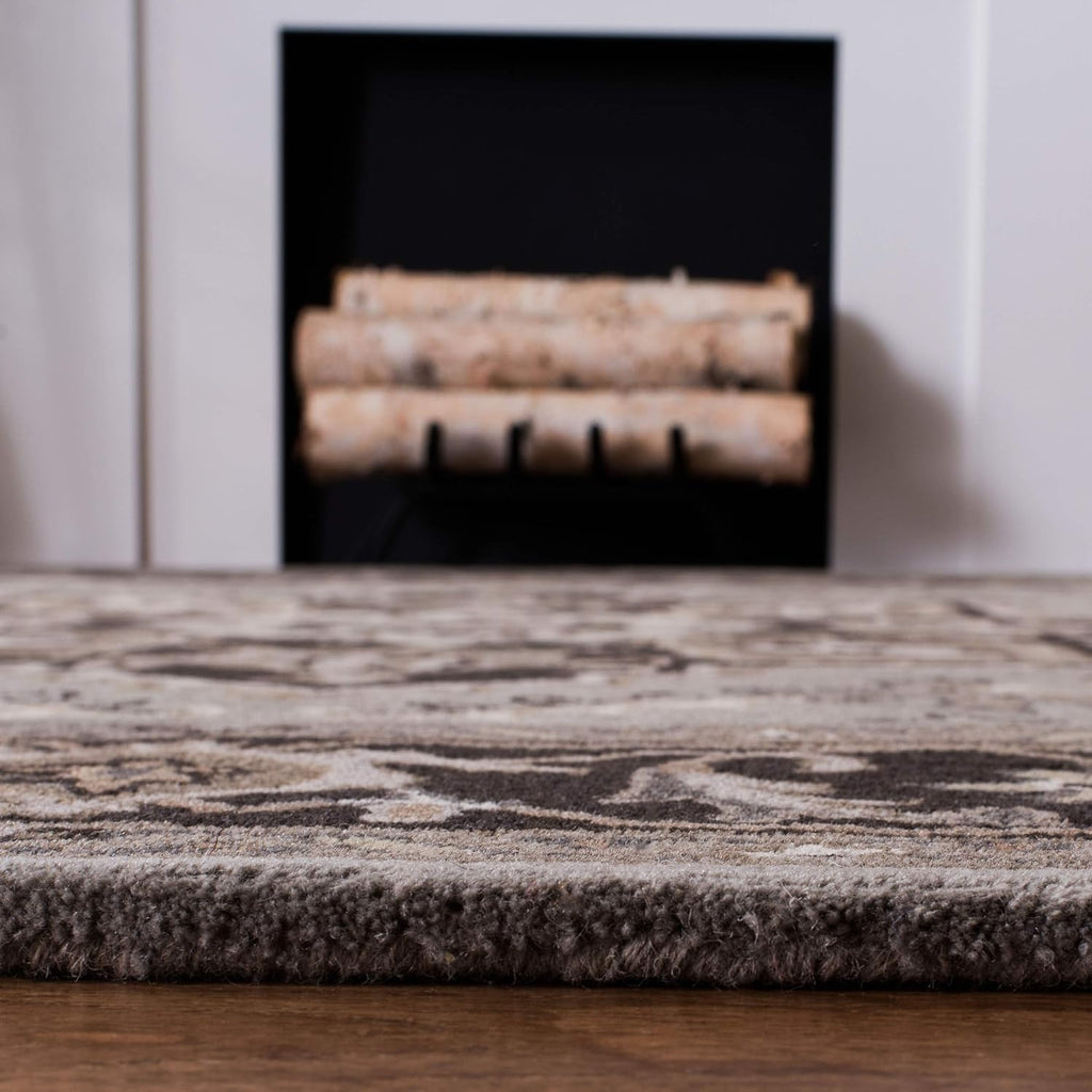 Grey Heriz Border Persian Carpet