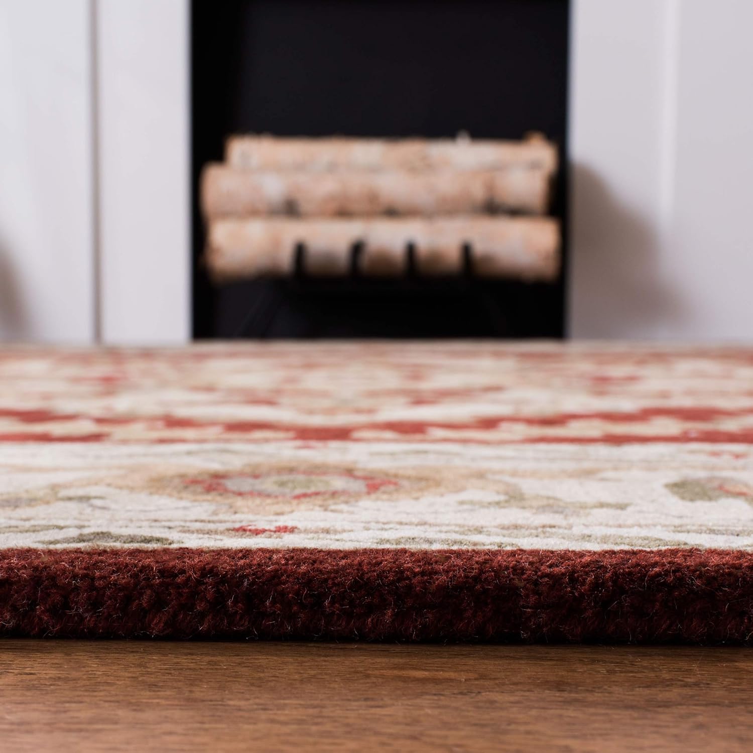 Red Heriz Persian Carpet