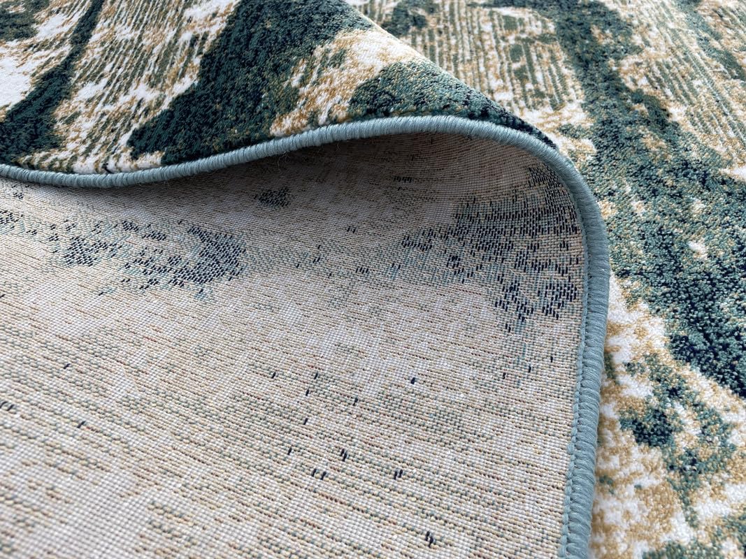 Natural Stone Effect Abstract Area Rug