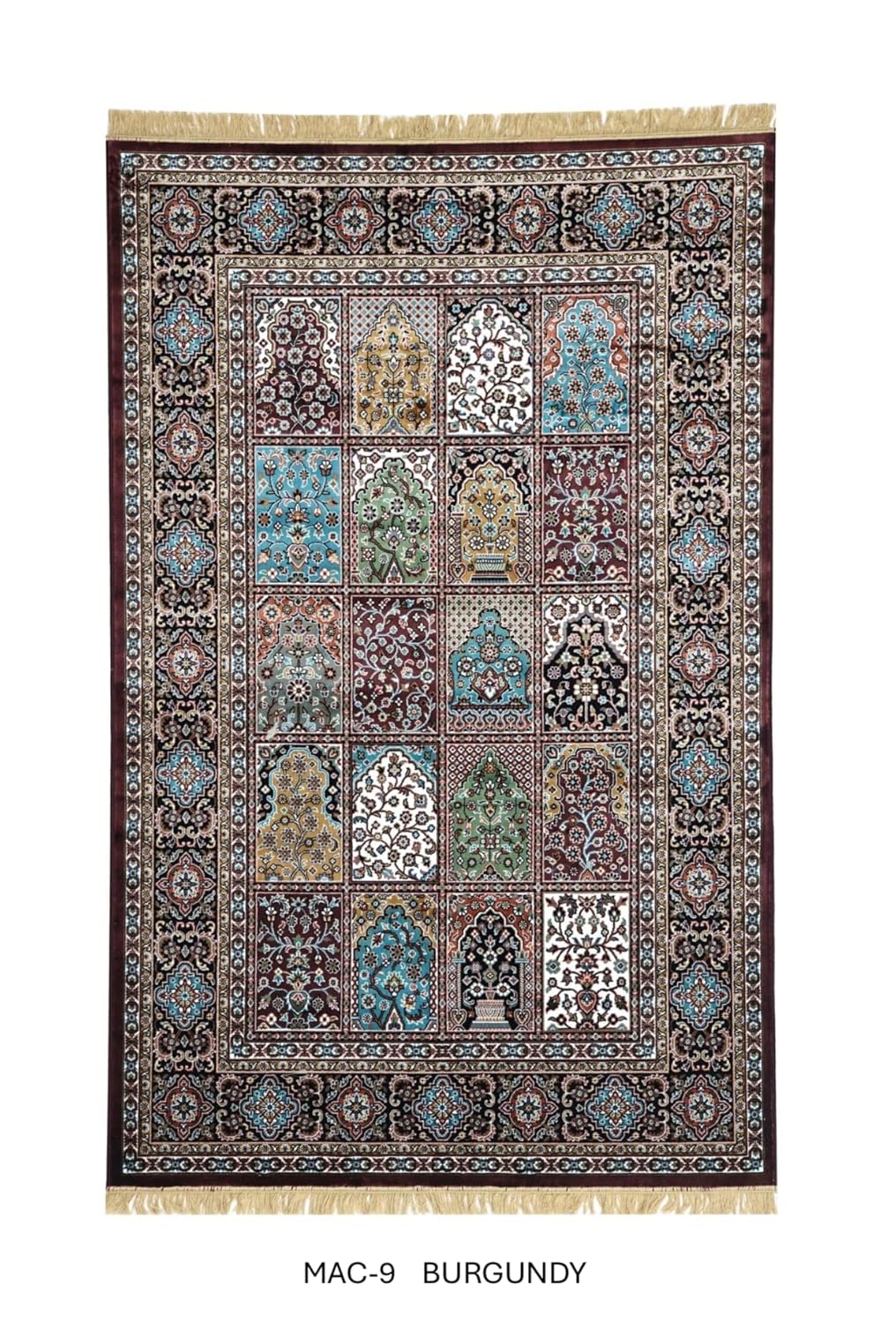 Boho Qom Oriental Area Rug,