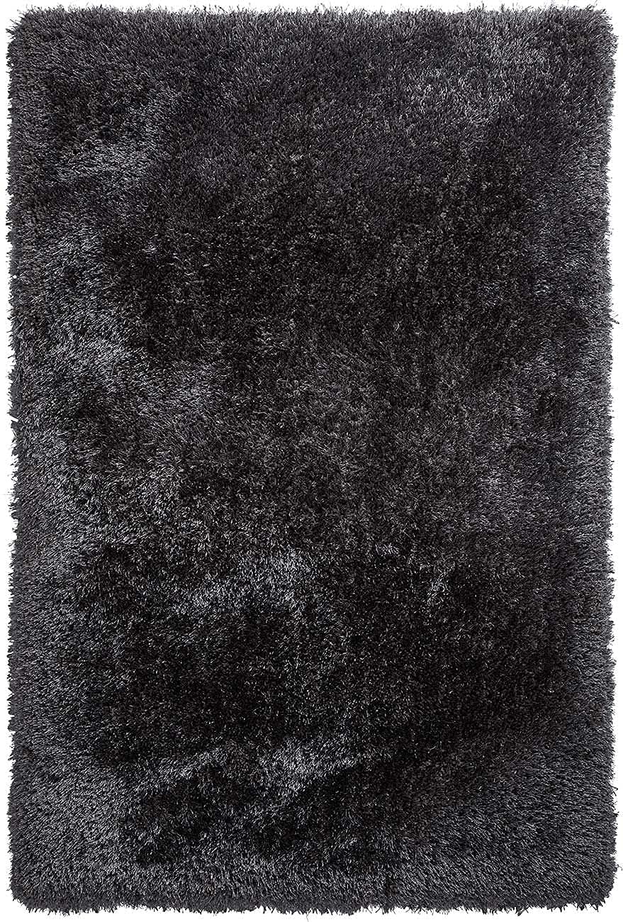 Deep Grey Plush Living Room Carpet