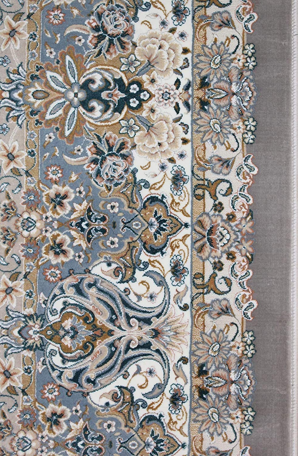 Vintage Irani Carpet with Soft Muted Floral Pattern Detail
