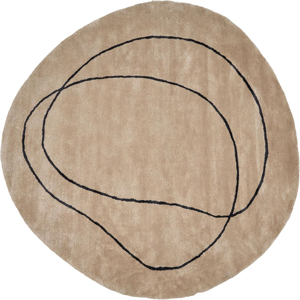 Minimalist Viscose Silk Area Rug