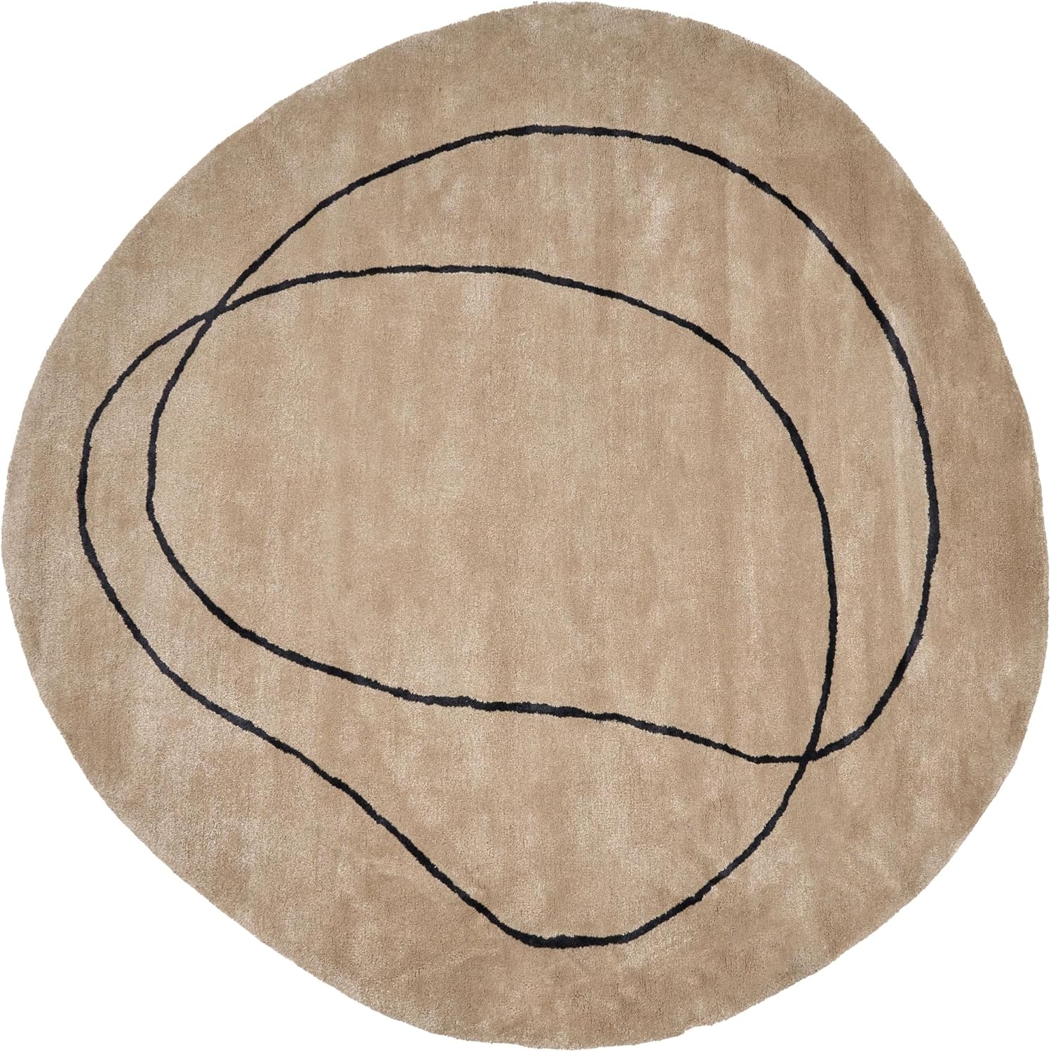 Minimalist Viscose Silk Area Rug