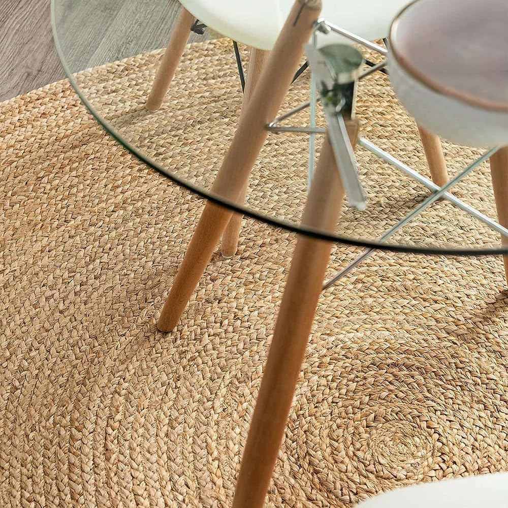 Organic Fiber Round Jute Carpet