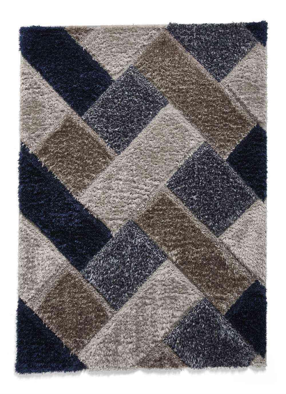 Modern Geometric Grey Carpet & Rug