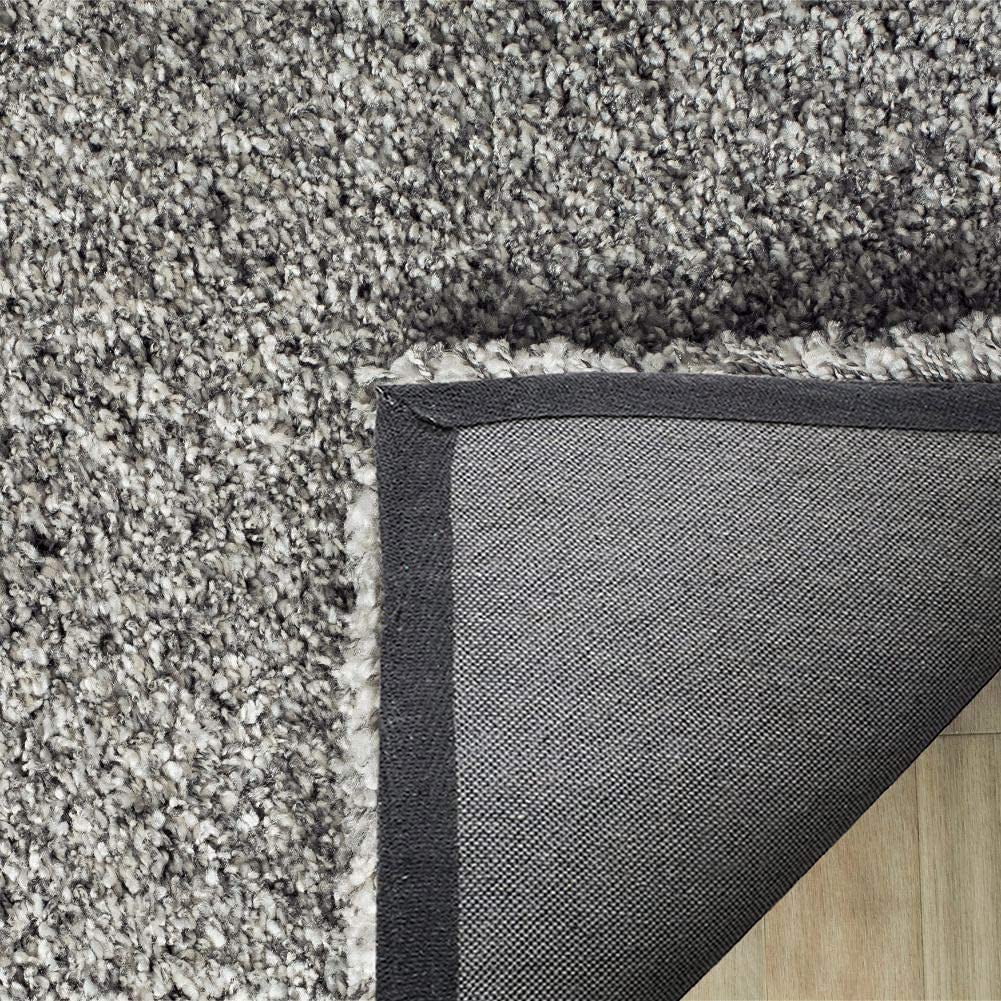 Urban Grey Thick Shaggy Area Carpet