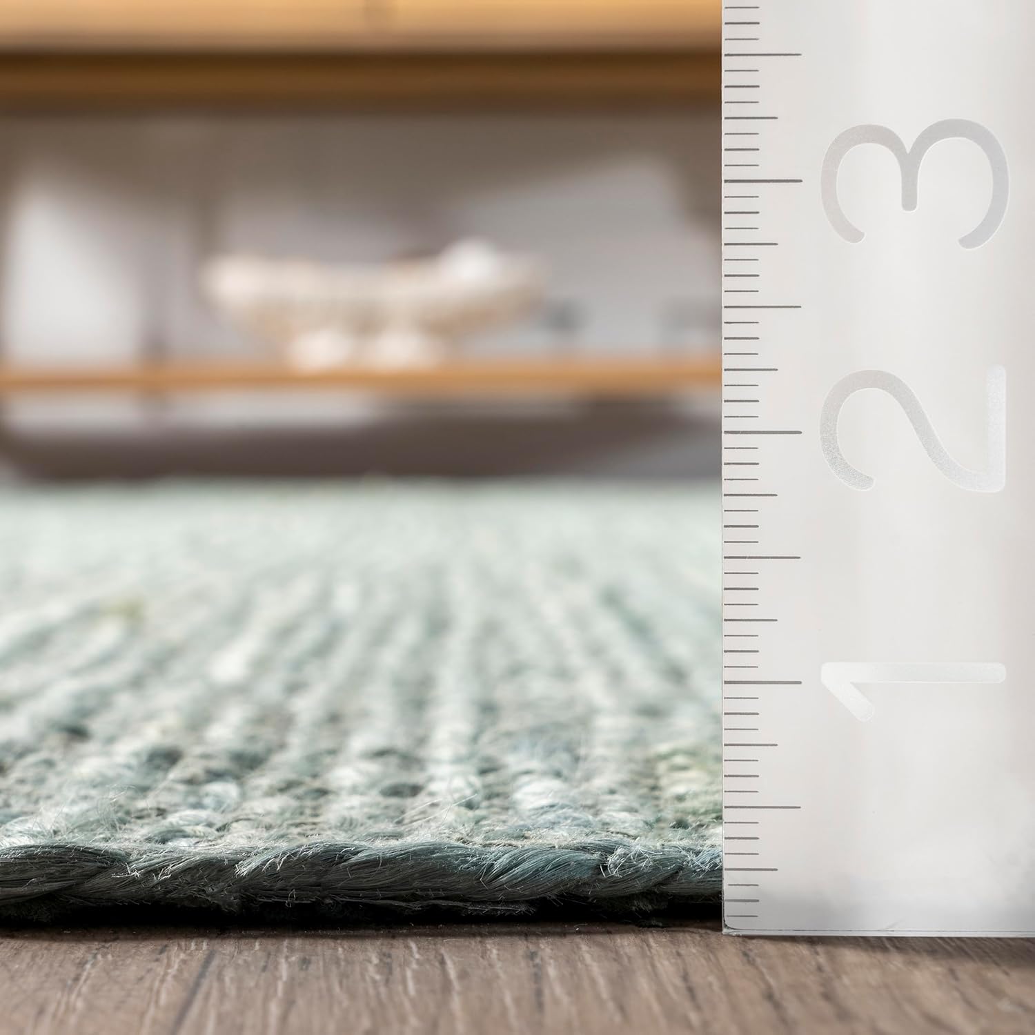 Soft Sage Handwoven Jute Carpet