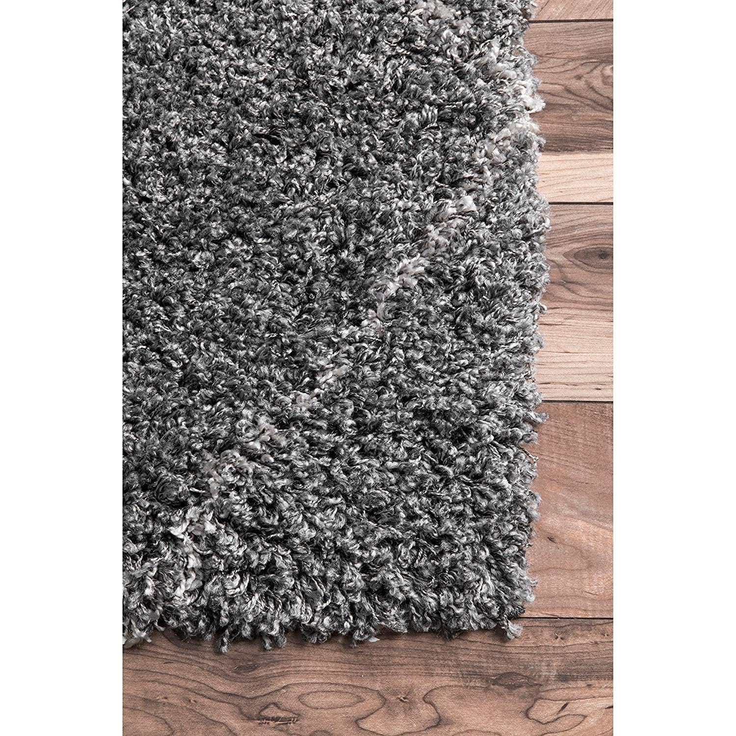 Charcoal Geometric Trellis Area Rug