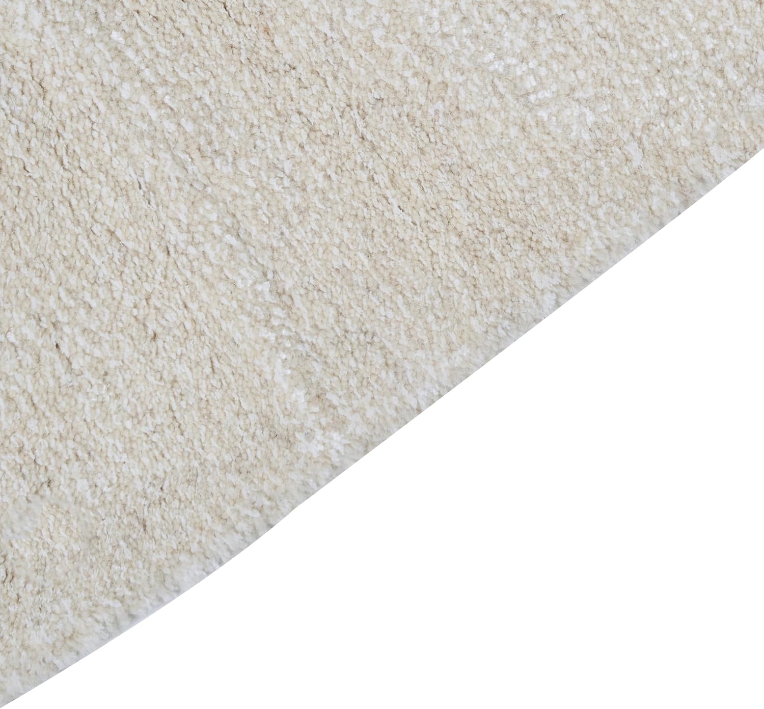 Alabaster Cream Curved Pebble Rug