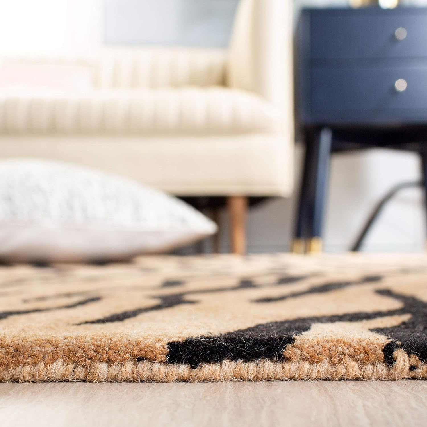 Exotic Zebra Pattern Area Rug