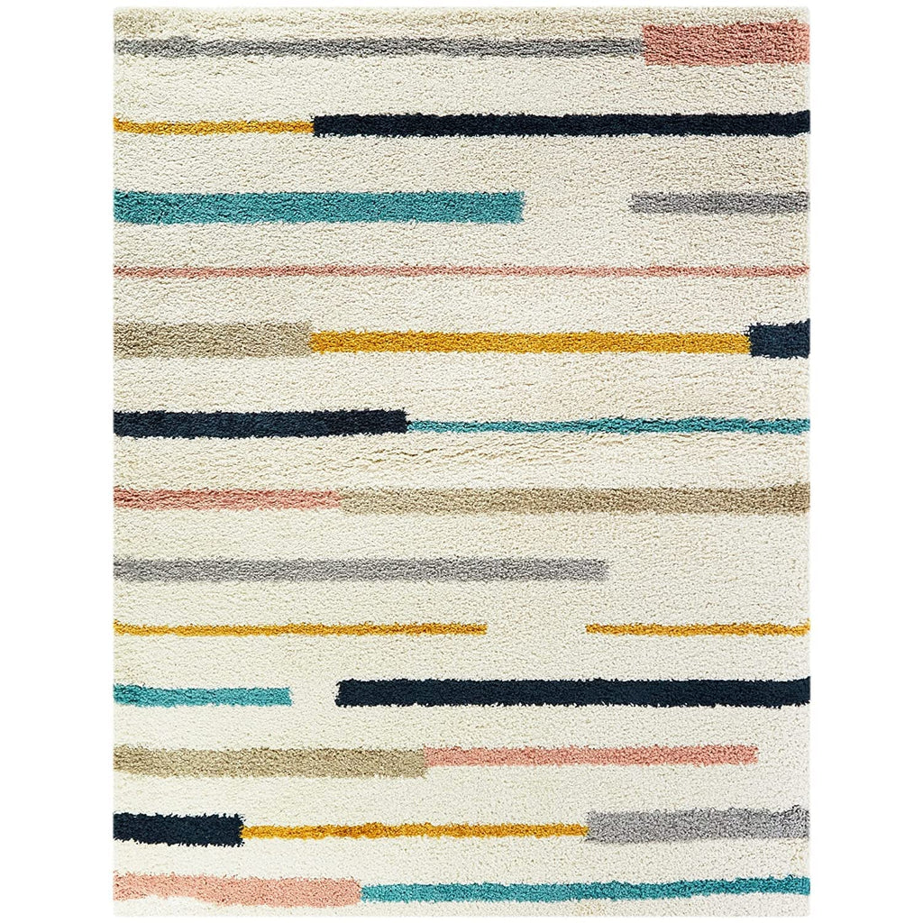 Premium Soft White Linear Carpet & Rug