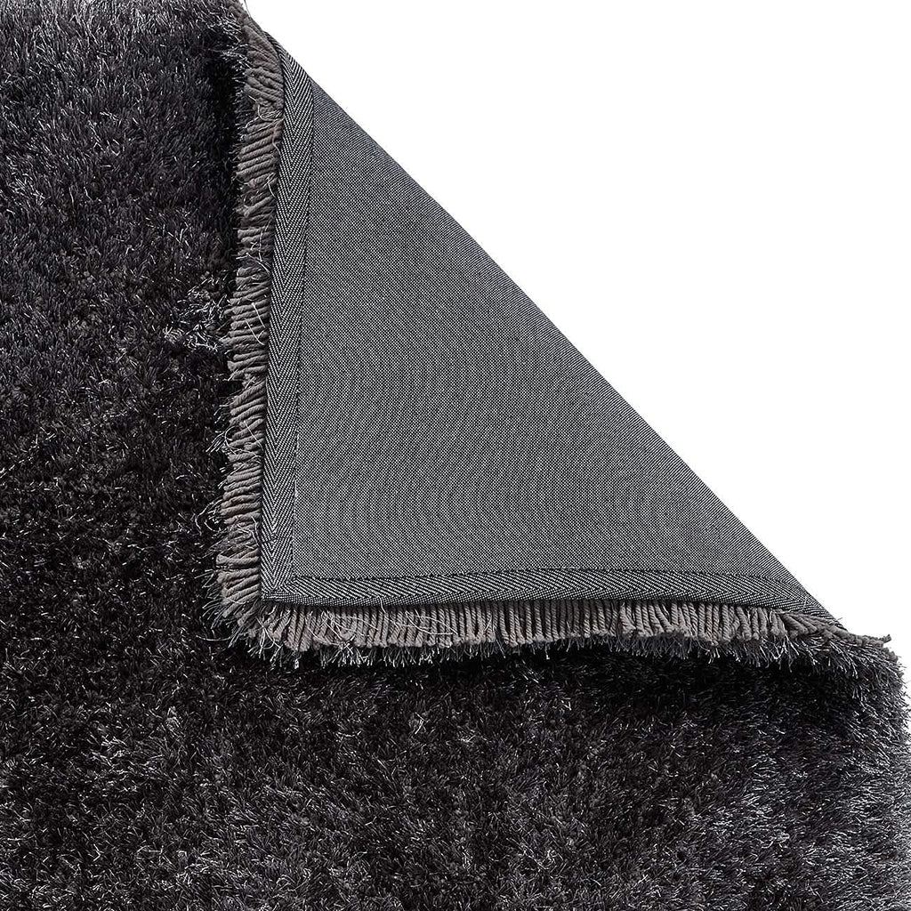 Deep Grey Plush Living Room Carpet