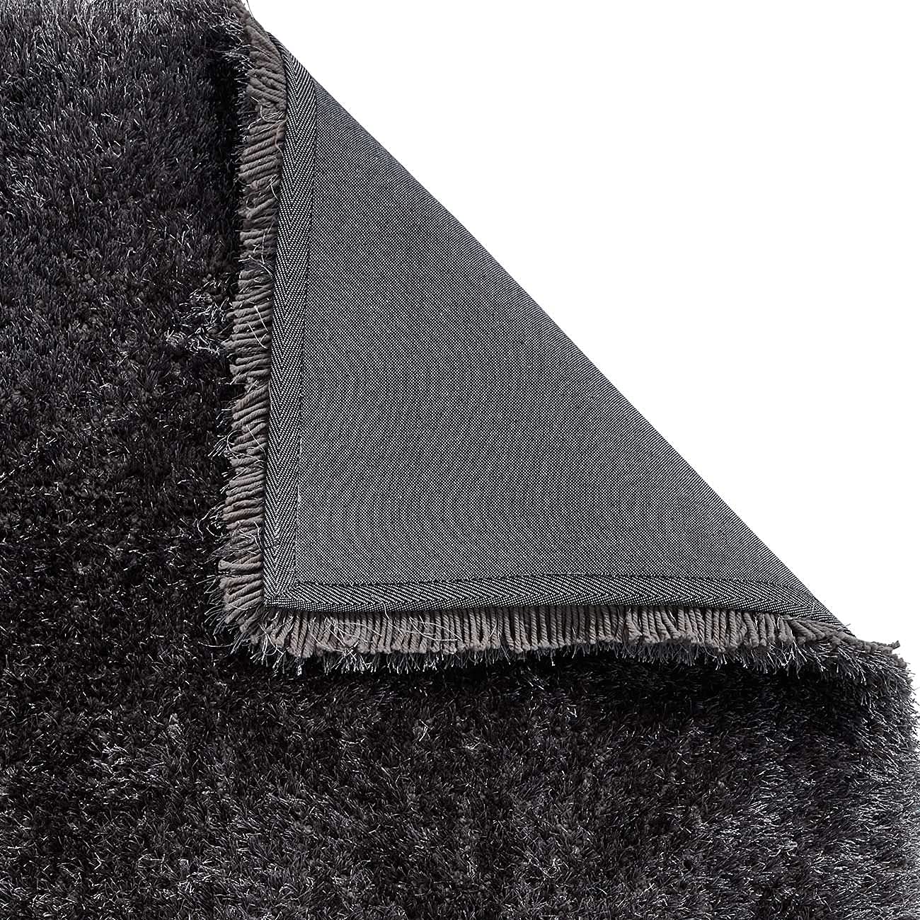 Deep Grey Plush Living Room Carpet