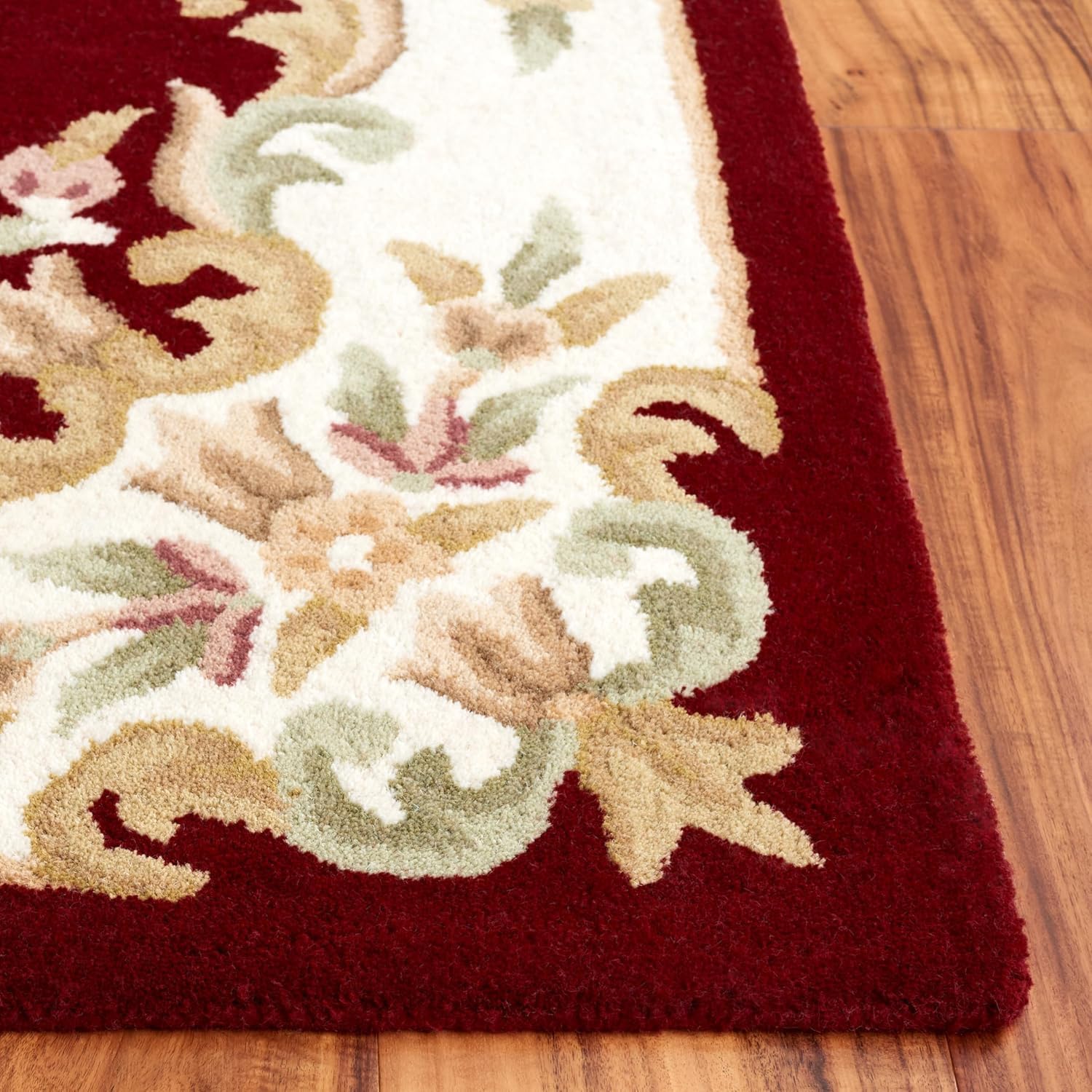Red Abushan Floral Persian Carpet & Rug