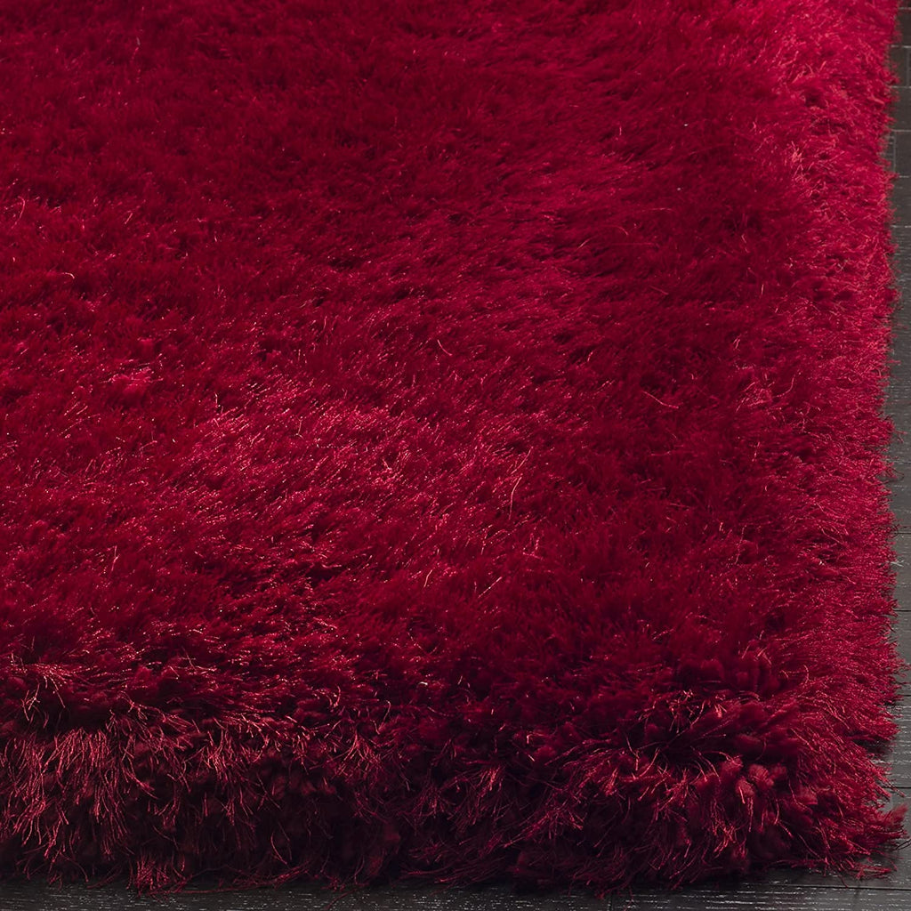 Ruby Red Soft Fluffy Area Carpet