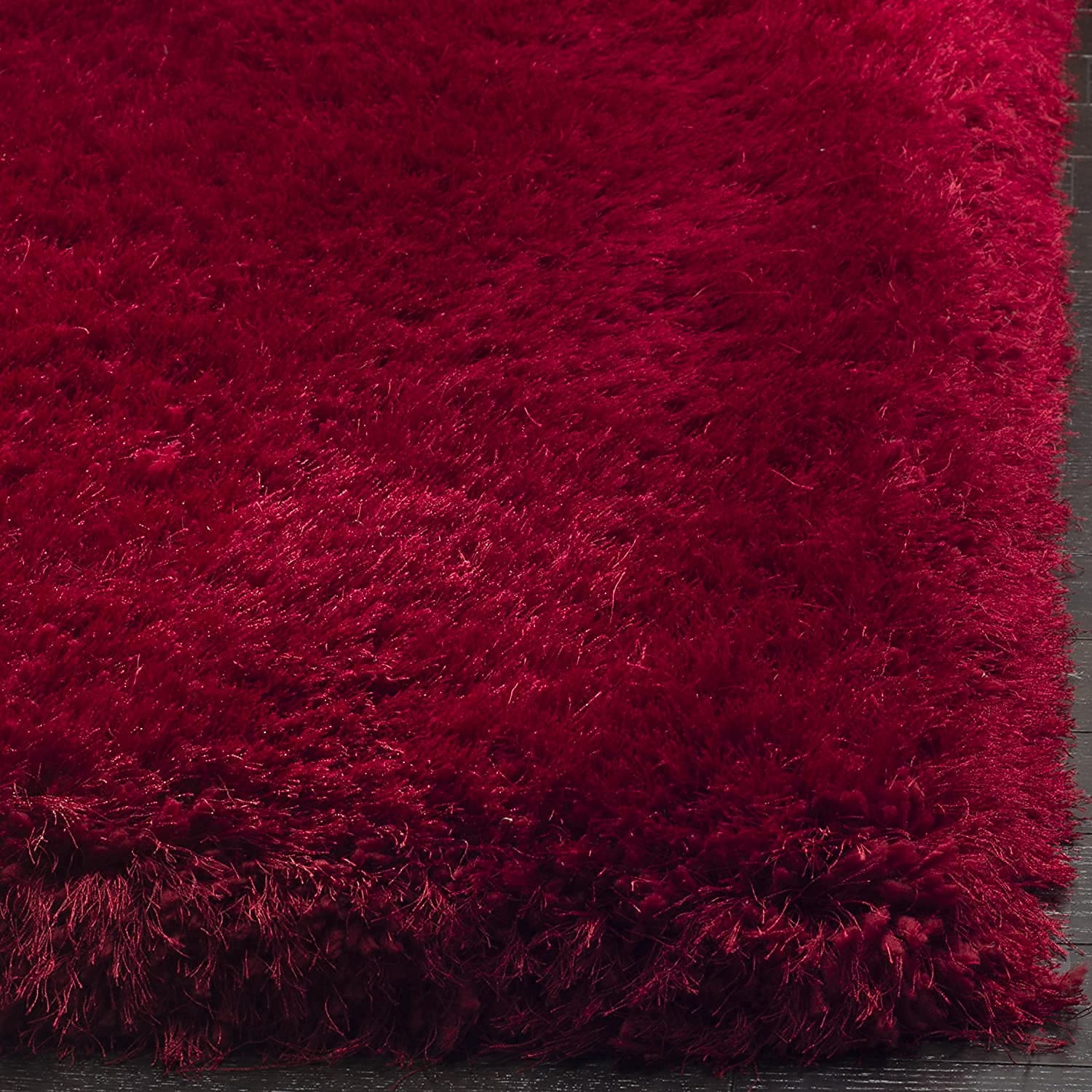 Ruby Red Soft Fluffy Area Carpet