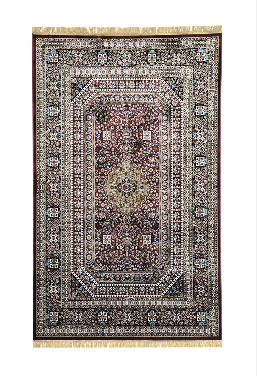 Luxury Brown Medallion Rug