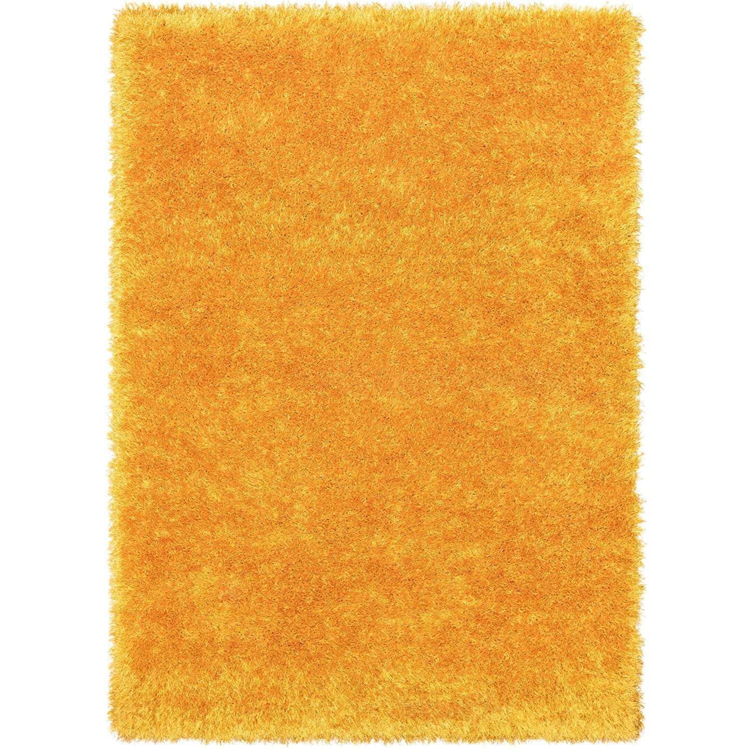 Sunshine Yellow Shag Area Rug