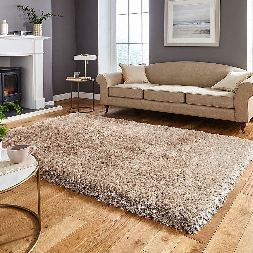 Premium Sand Beige Fluffy Carpet