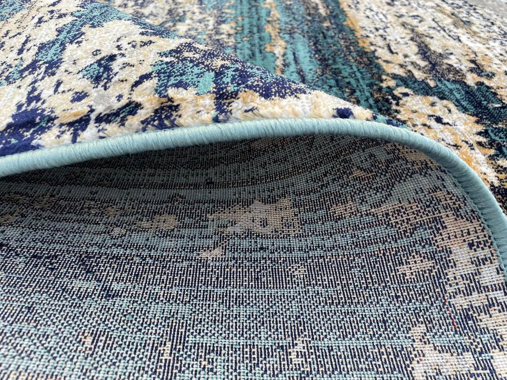 Artistic Terrain Inspired Textured Floor Rug