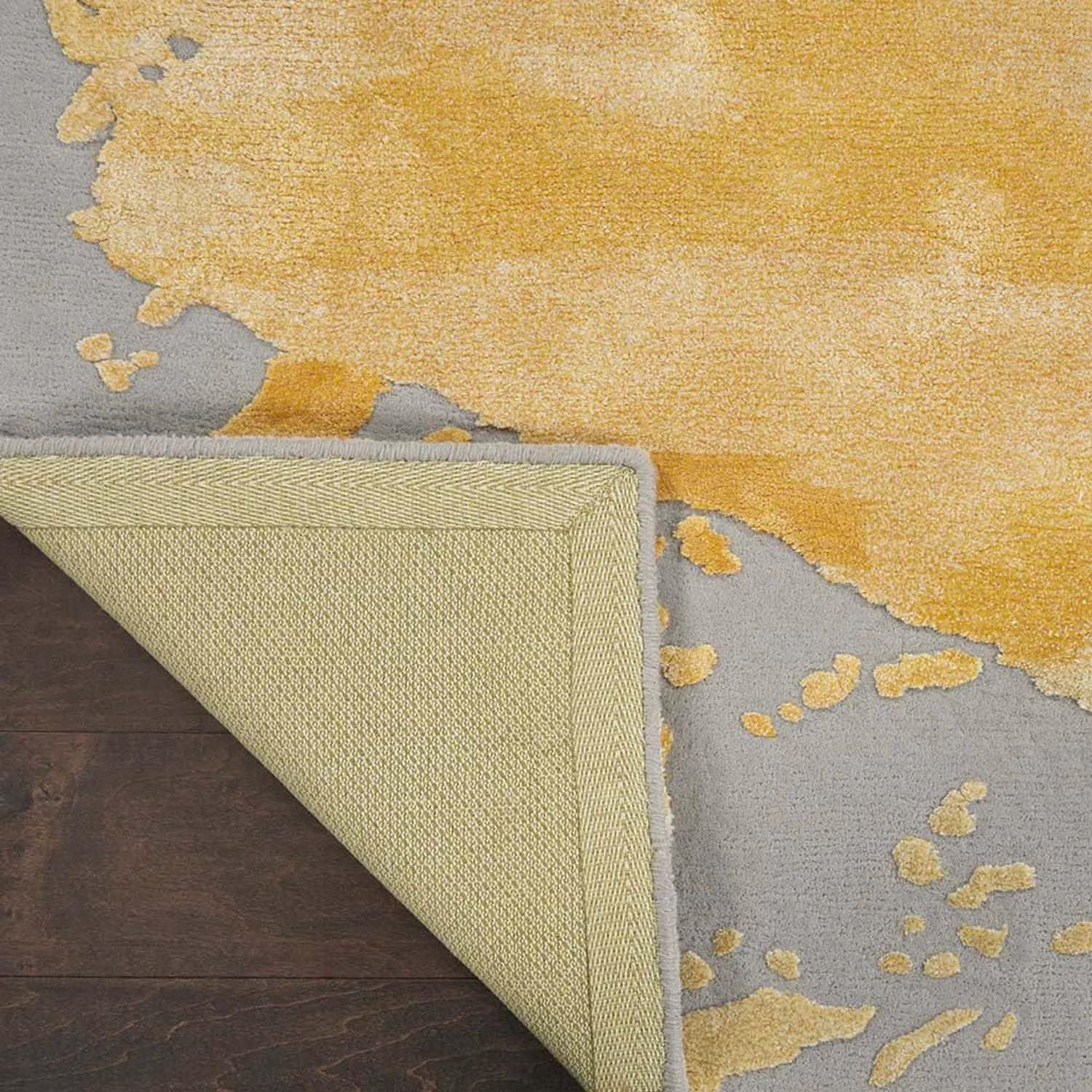 Beige Texture Wool & Viscose Carpet