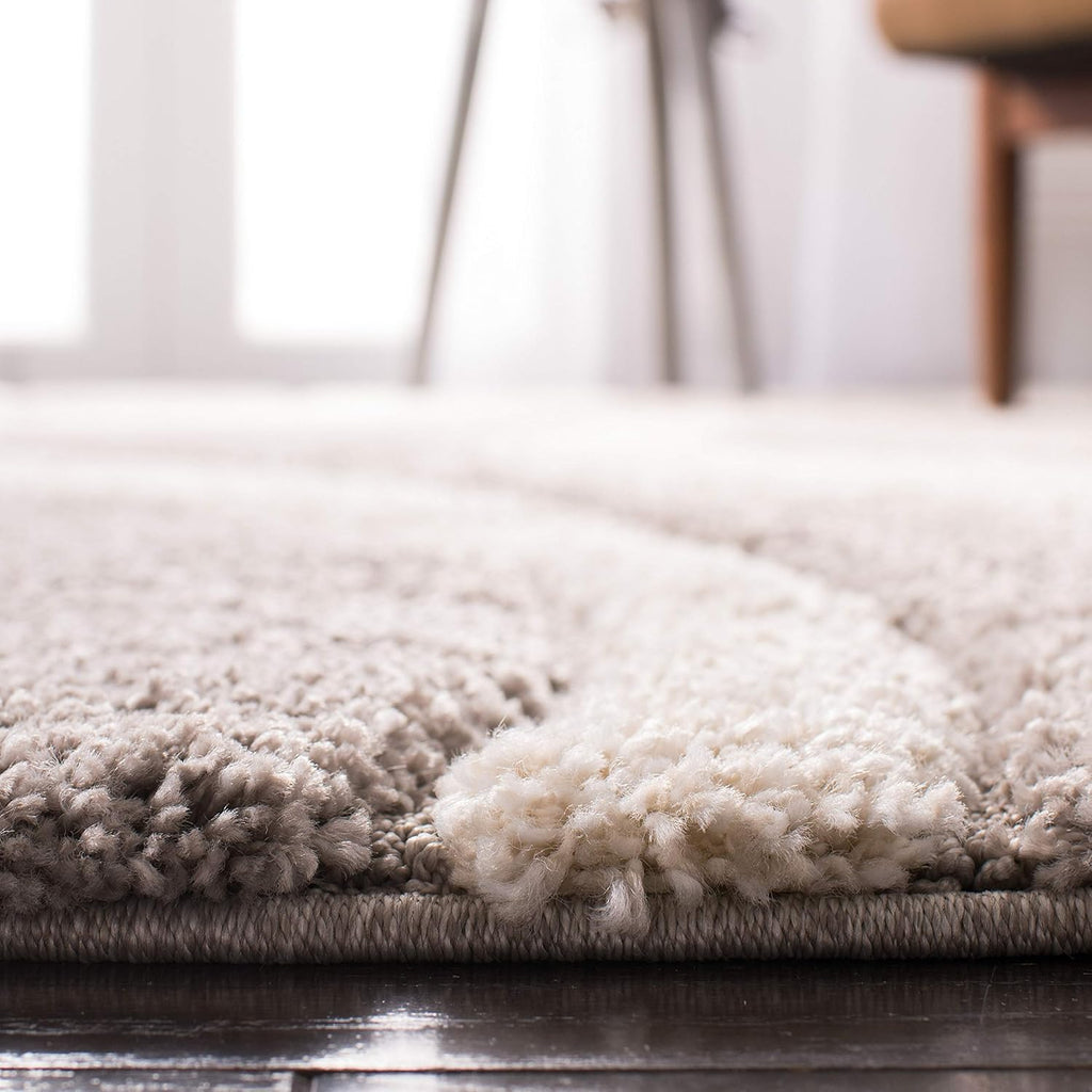 Premium Taupe Ivory Fluid Pattern Carpet & Rug