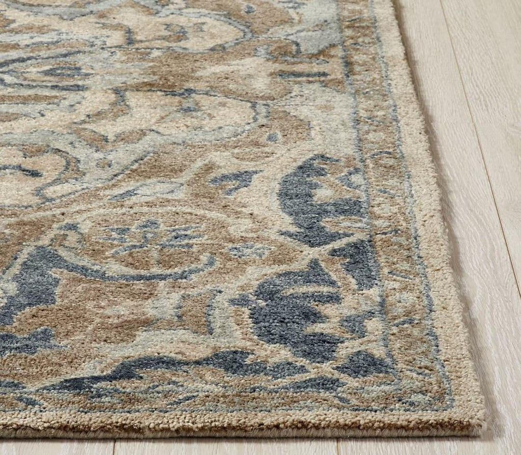 Antique Beige Hand Tufted Wool Rug