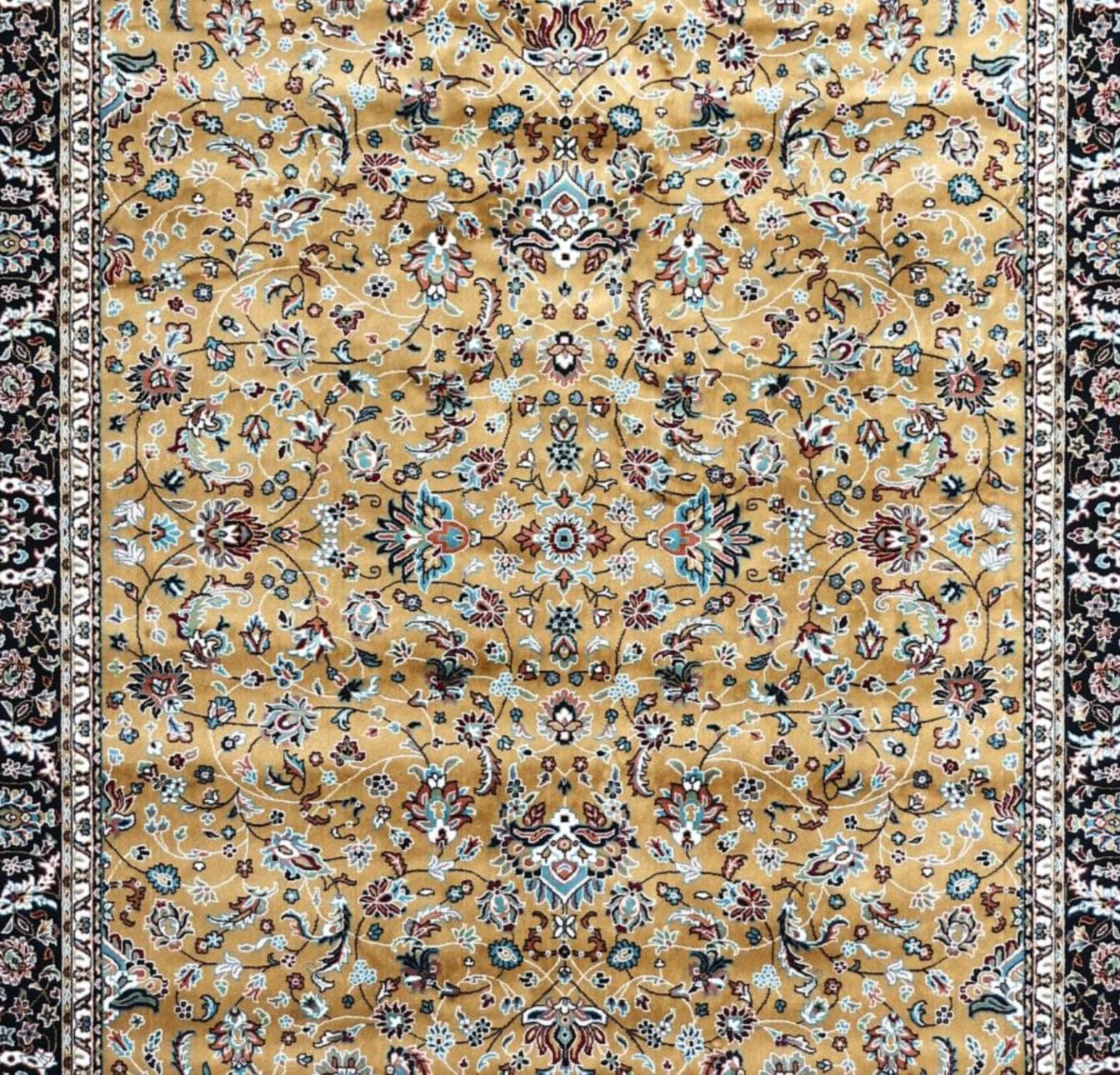 Gold All Over Bohemian Statement Rug
