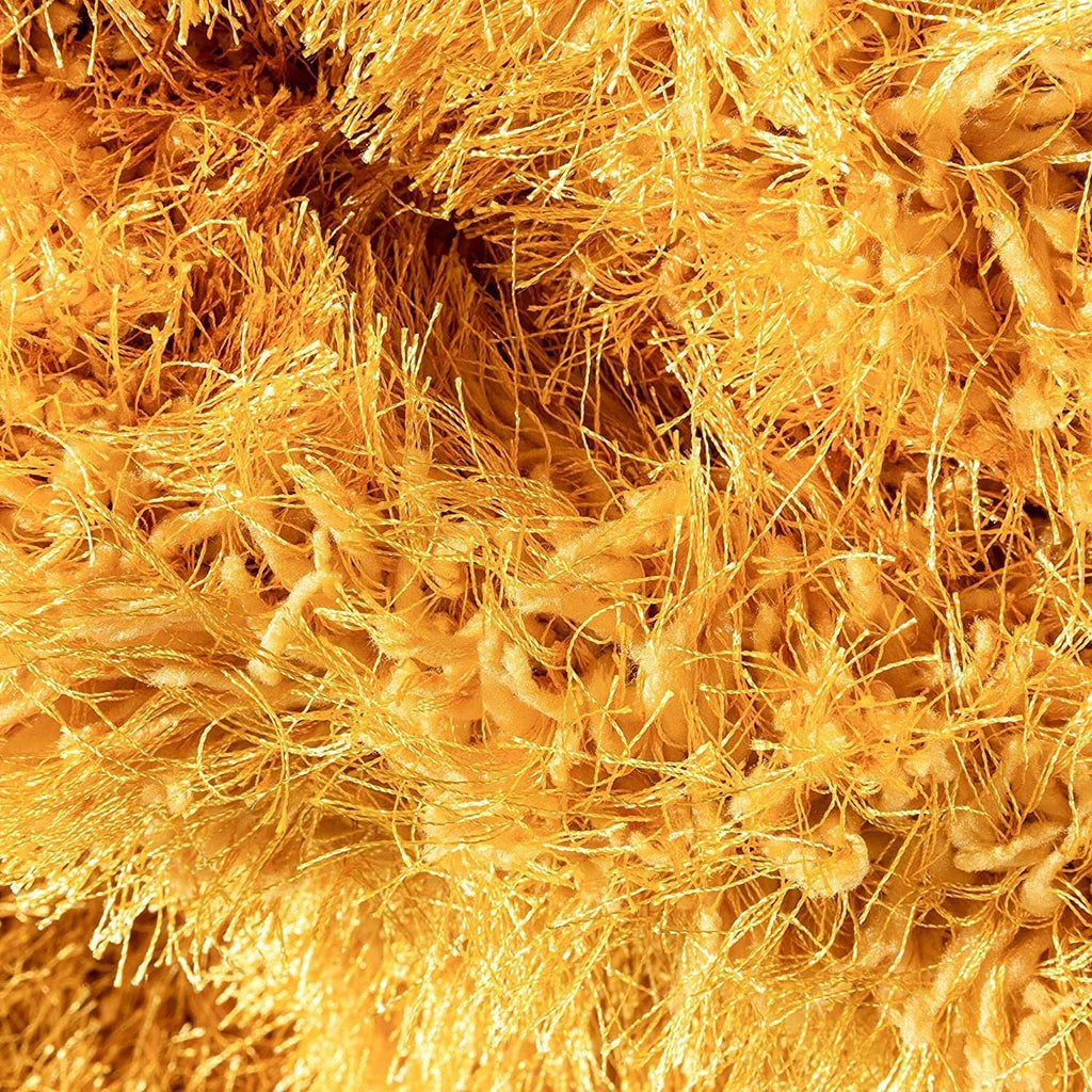 Sunshine Yellow Shag Area Rug