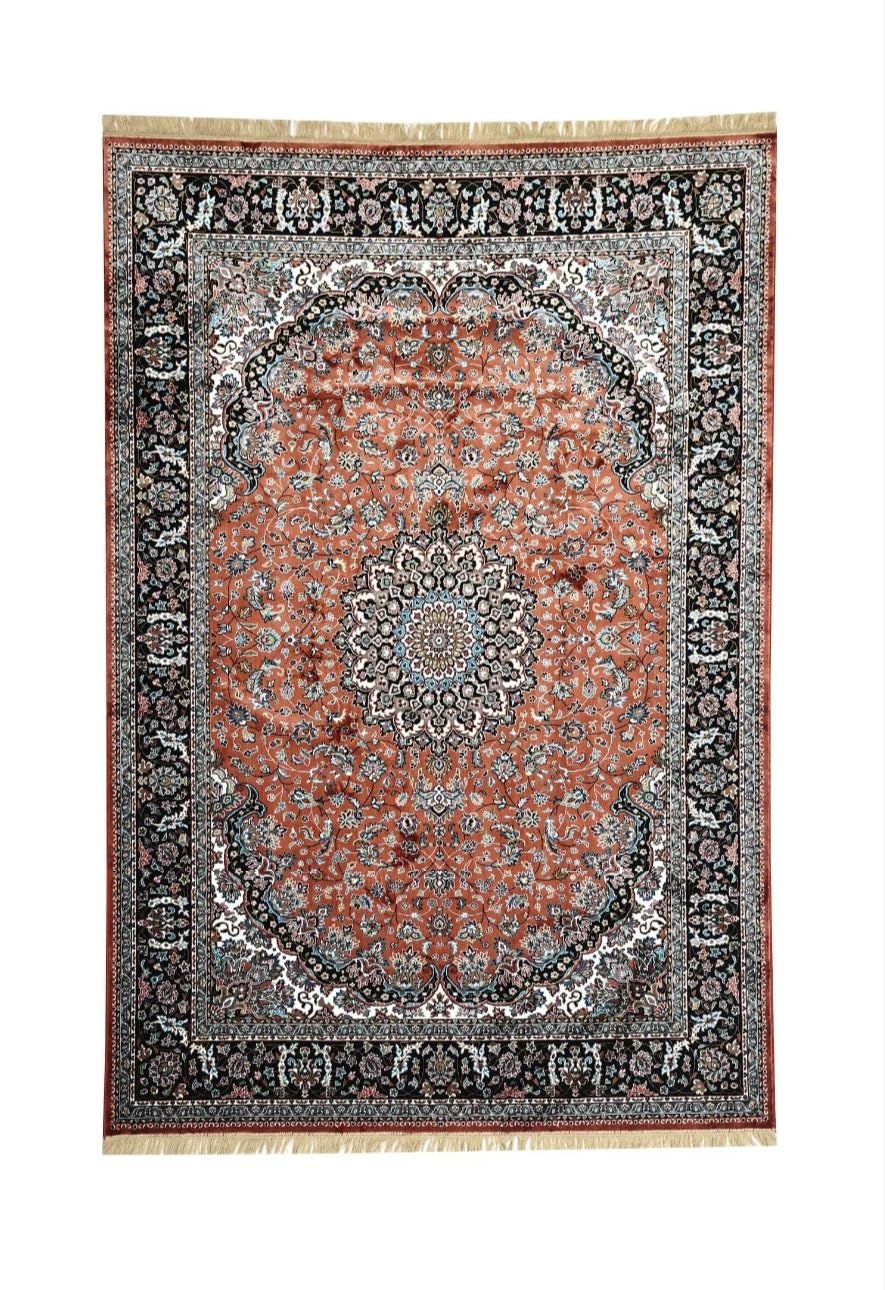 Traditional Vintage Silk Persian Rug