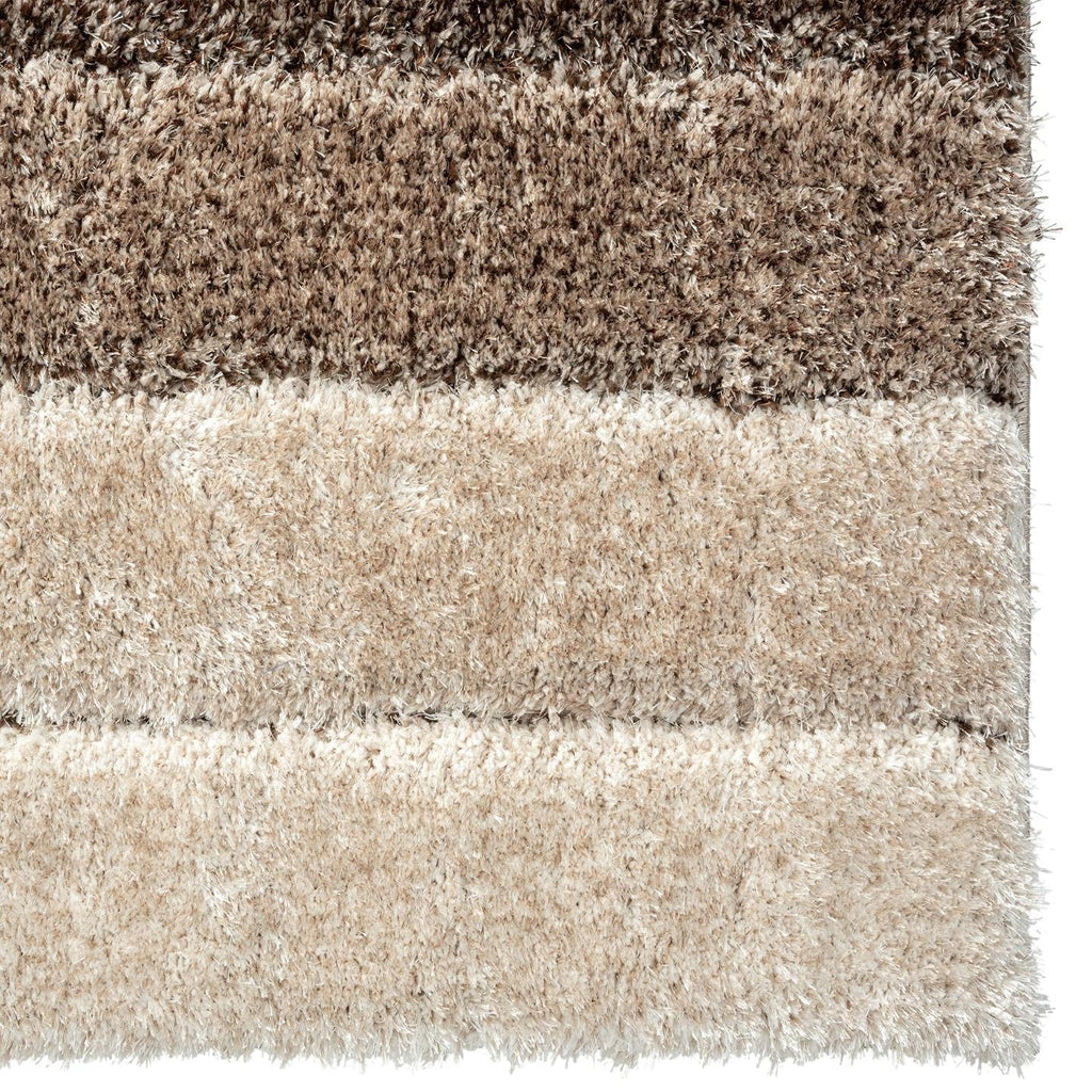 Brown Geometric Patchwork Area Rug