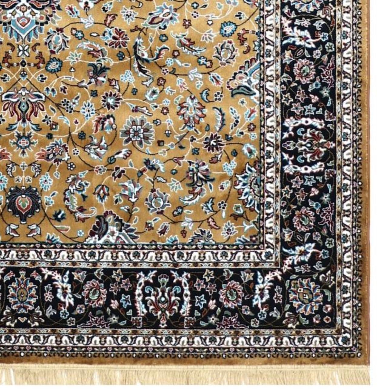 Gold All Over Bohemian Statement Rug