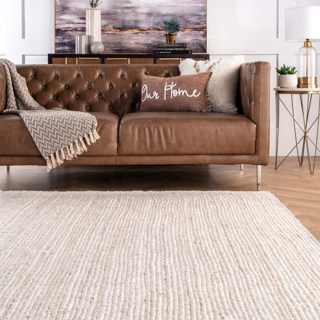 Luxury Ivory Jute Rug