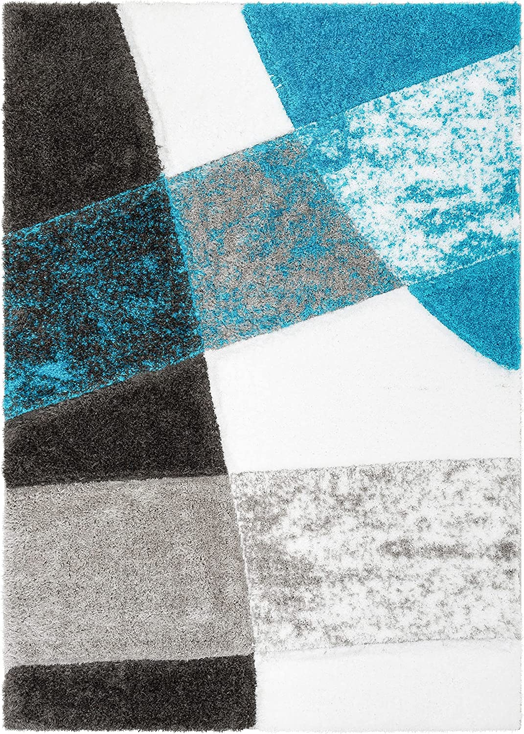 Modern Artistic White Carpet & Rug