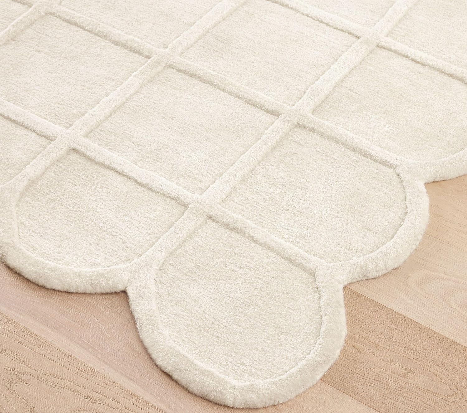 High-Low Hand Tufted Wool Carpets Export Quality for Living Room-Bedroom & Hall