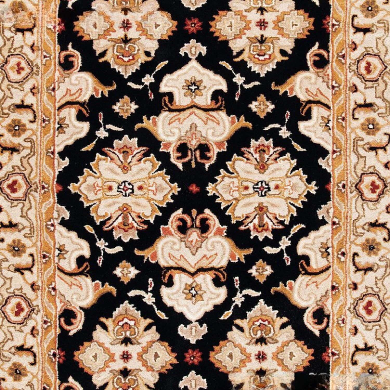 Floral Woolen Handmade Rectangular Bedroom Drawing Room Hall and Floor