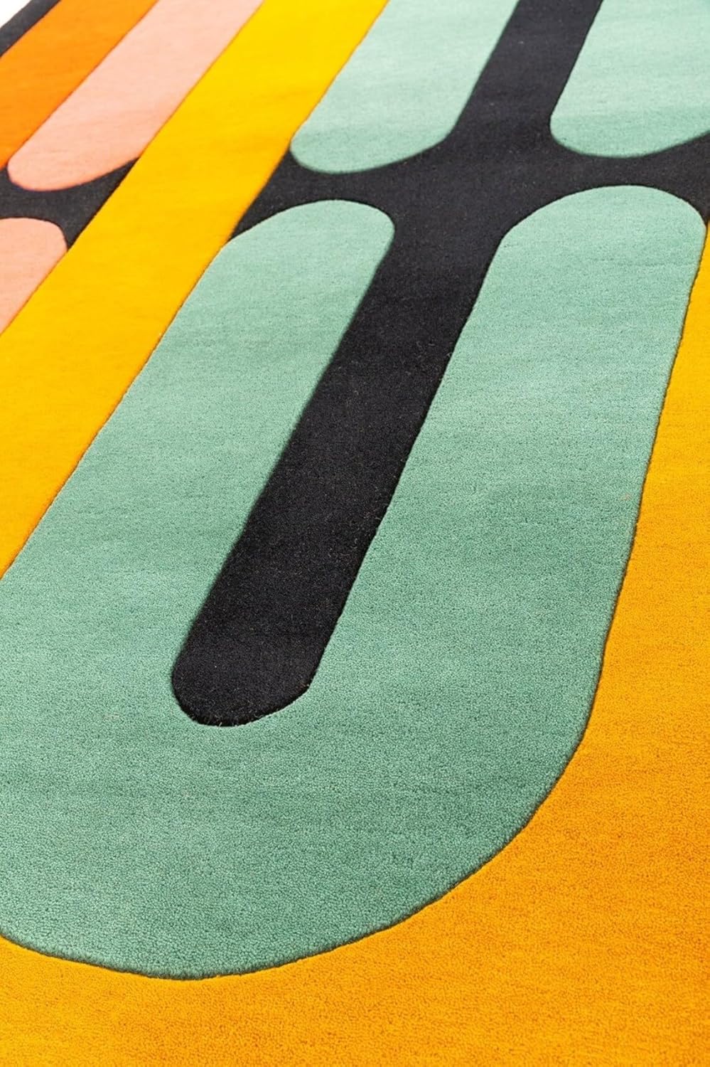 Irregular Floral Area Rug