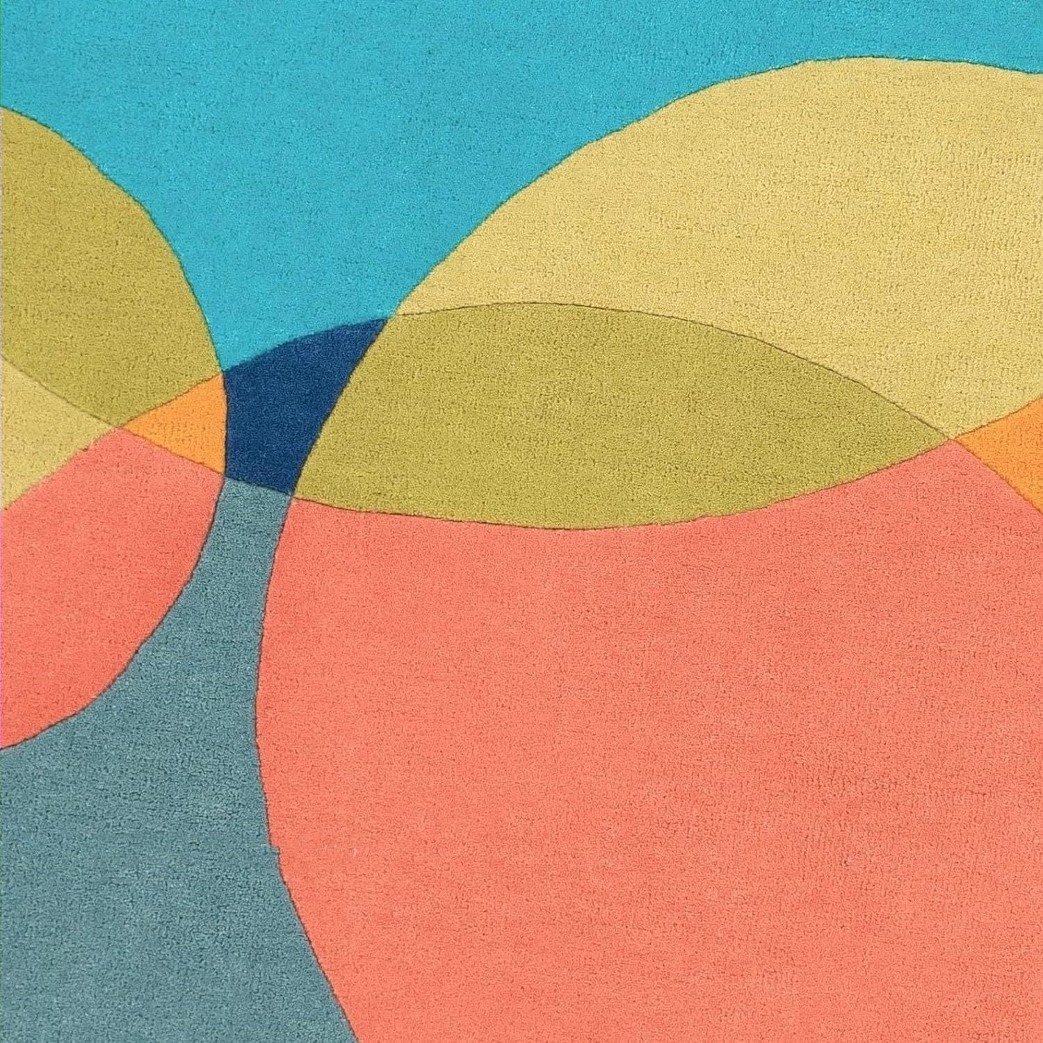 Irregular Floral Area Rug