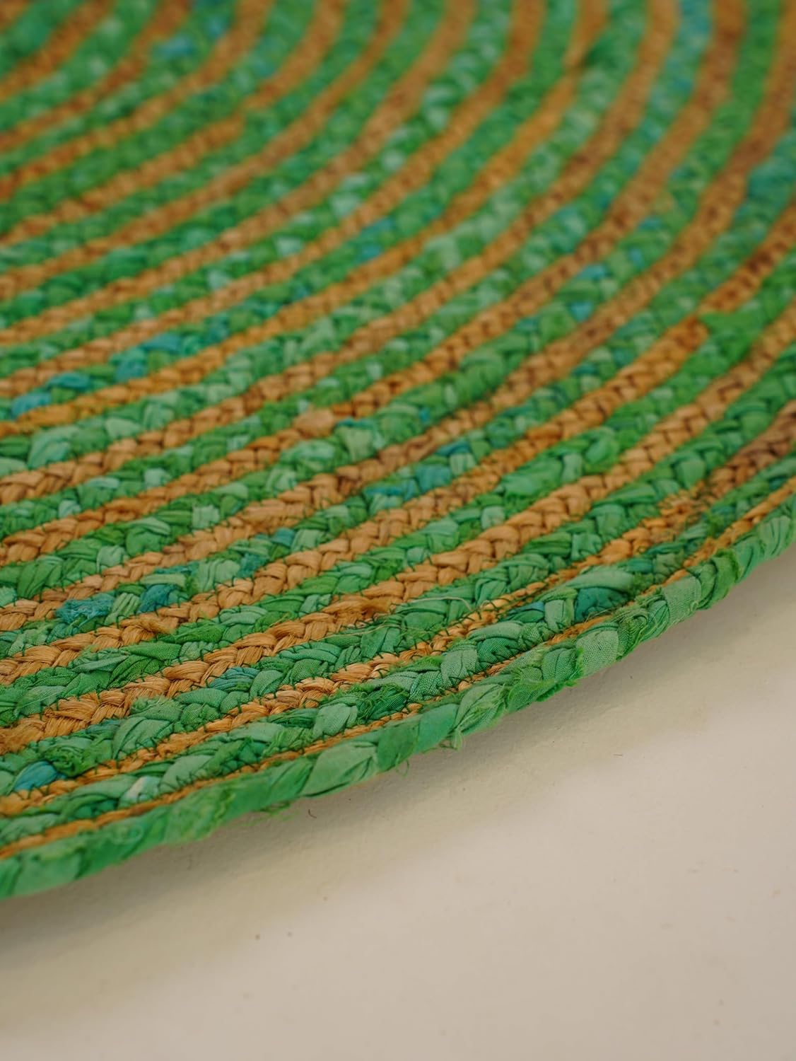 Premium Green Braided Jute Carpet