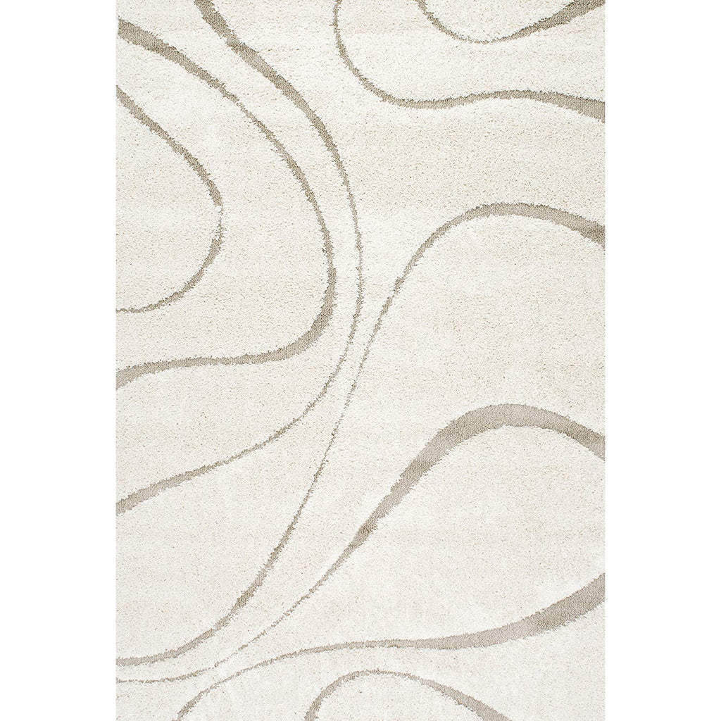 Abstract Flowing Curves Area Rug
