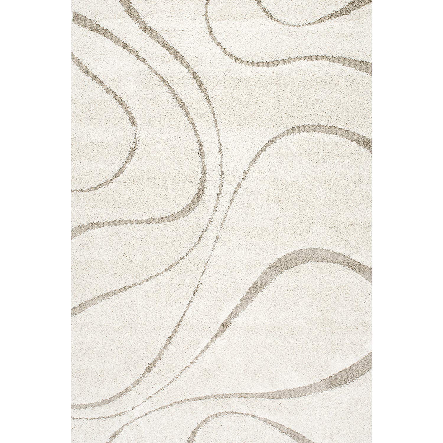 Abstract Flowing Curves Area Rug