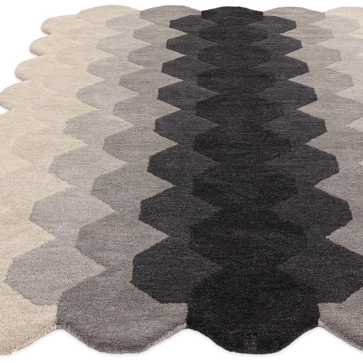 Irregular Floral Area Rug