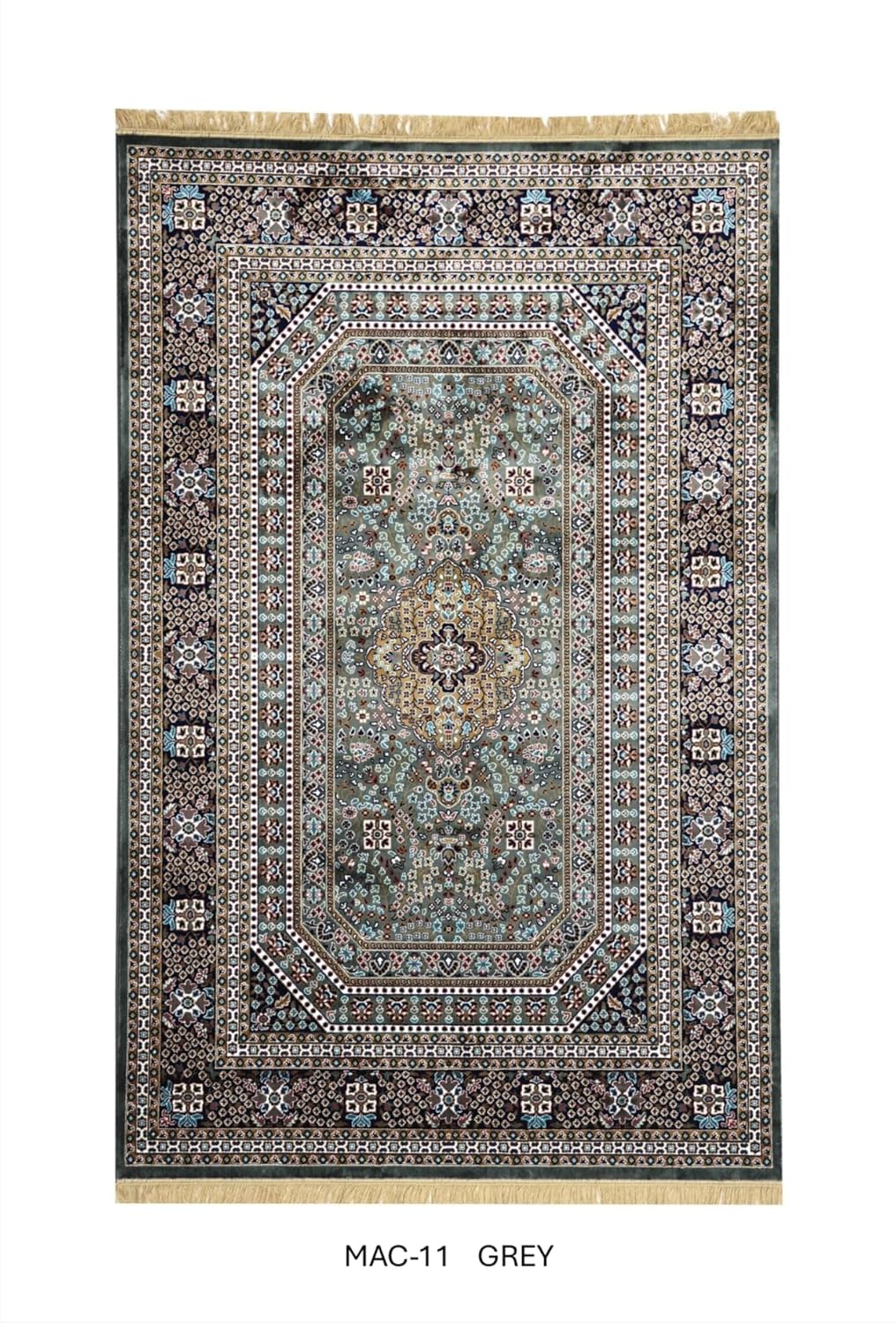 Exquisite Silk Medallion Rug